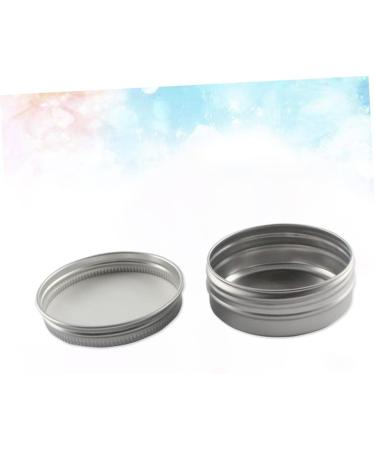 VINTORKY Box Tea Containers Candy Containers for Kitchen Tea Canister Containers with Lids Balm Cosmetic Jars Trip Lotion Aluminium Jar Purses Cream Jars with Lids Travel Metal Candle Size 2 Silver - Buy Online on GoSupps.com