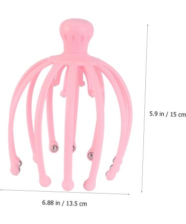 Shop TOVINANNA Multifunctional Head Massage Device - Portable Octopus Massage Tool in Pink | Relax & Rejuvenate Anywhere - Buy Online on GoSupps.com