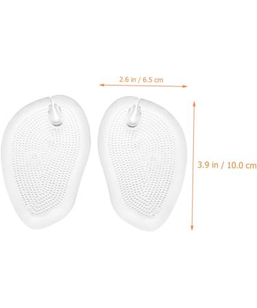 Minkissy 3 Pairs Gel Forefoot Cushions - Painless Toe Protectors for Sandals & Flip-Flops | Heel Grip Inserts | Transparent Foot Pads 10x6.5cm - Buy Online on GoSupps.com