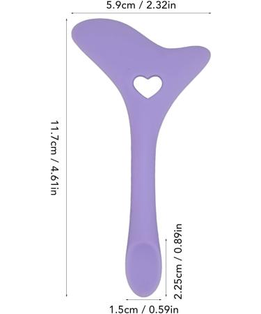 Eyeliner Aid Comfortable Handle Easy Cleaning Reusable Mascara Aid Tool with Cream Applicator for Lipstick Positioning (Purple) - Buy Online on GoSupps.com