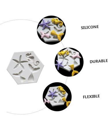 MAGICLULU DIY Baking Mold 4 Pcs Mold Cake Silica Gel Fudge Silicone Sweet Mould 9X7.5X0.8CMx2pcs Greyx2pcs - Buy Online on GoSupps.com