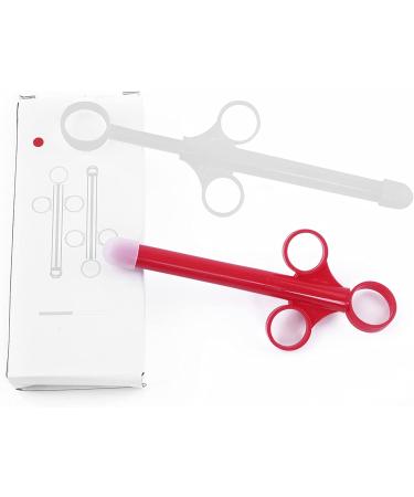 ANGCURE Lube Applicator Syringes - 10ml Lubricant Shooter for Men, Women & Couples - Reusable & Easy to Clean - Red & White - Buy Online on GoSupps.com
