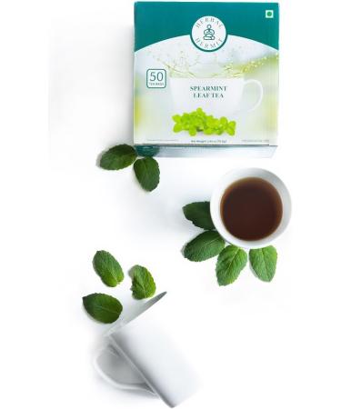 Spearmint Tea (100 Tea Bags) with Natural Spearmint Leaves| Caffeine Free Herbal Tea in Individually Wrapped Tea Bags (150 g) - Buy Online on GoSupps.com