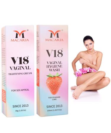 MACARIA V18 Vaginal vagina pussy tightening & sex increase gel cream + vaginal yoni pussyi feminine Wash For Married Women