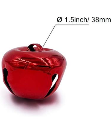 CLLOOTVE Jingle Bells 1.5-Inch/ 38mm Metal Craft Bells for Holiday Home Christmas Festival Party Wedding Decoration Gifts DIY Project 16Pcs Red 1.5-Inch/ 38mm 16Pack Red - Buy Online on GoSupps.com