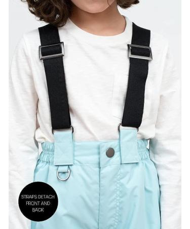 Therm Toddler Snow Pants - Waterproof Insulated Ski Bibs for Kids 2T - Classic Iced Aqua - Buy Online on GoSupps.com