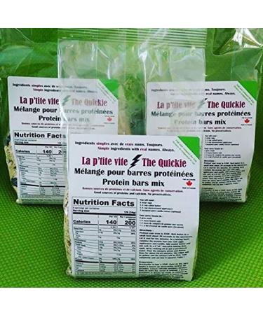 Nutribox Foods Protein bar Mix 400g - Make 9 Delicious Protein Bars - Clean Ingredients - Made in Canada