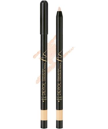Concealer Pencil Waterproof Highlighters 4 Colors Foundation Cover Makeup with Sharpener for Dark Circles Spots Scars Redness Gift for Women - Buy Online on GoSupps.com