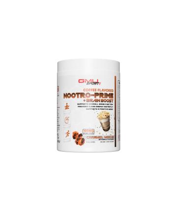 Nootro-Prime Nootropic Brain Supplement Powder with Lion’s Mane & Alpha GPC - Energy and Brain Supplement for Mental Focus and Memory - Brain Booster Nootropic Powder - Caramel Mocha