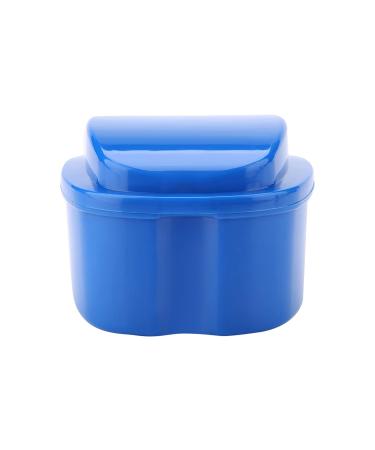 Prosthesis Cleaning Box | Orthodontic Storage & Soaking Cup with Sieve | Blue Mouth Guard Container - Buy Online on GoSupps.com