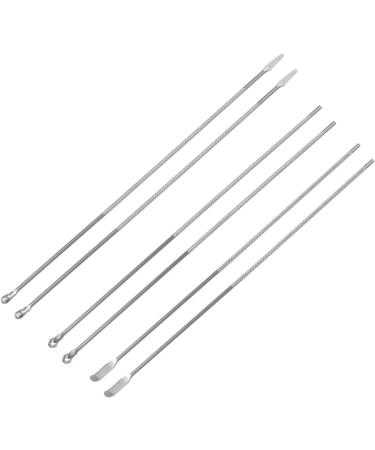 Healifty 6-Piece Ear Cleaning Tool Set | Spoon Cleansing Kit for Earwax Removal | Silver Earpick Curette and Cleaner | Home Ear Care Tools - Buy Online on GoSupps.com