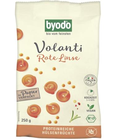  ByoDo Byodo Volanti Pack of 2 Organic Red Lentils 250g - Buy Online on GoSupps.com