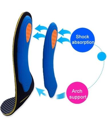 Orthopedic Shoes Insoles for Flat Feet - Unisex EVA Support Sport Shoe Pad | Medium Size D - Buy Online on GoSupps.com