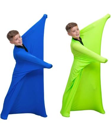 Sensory Sox Large 56 x27 Blue - Stretchy Body Socks for Stress Relief and Anxiety - Ideal for Children with Autism - Buy Online on GoSupps.com
