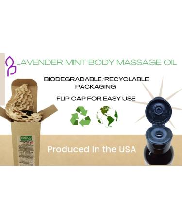 All Natural Lavender Mint Relax Massage Oil - Essential Oil Blend with Pure Coconut Oil - Soothing Aromatherapy Therapy - NaturalzCo 4 FL OZ - Buy Online on GoSupps.com