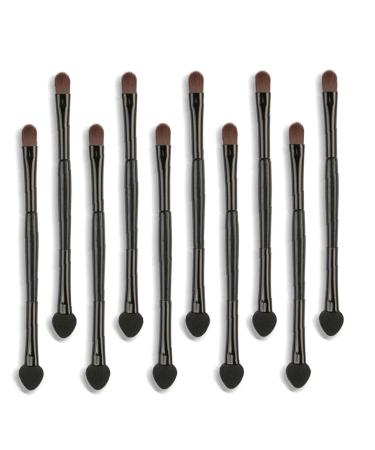 Tossper 10 pieces makeup brush eyes shadow applianter women eyelashes beauty tool double -headed brushes cosmetic brush