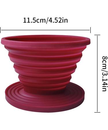 Zhuohai Collapsible Silicone Coffee Dripper - Reusable Filter Cone for Home, Office, Backpacking, Hiking, Camping & Outdoor Survival - Buy Online on GoSupps.com