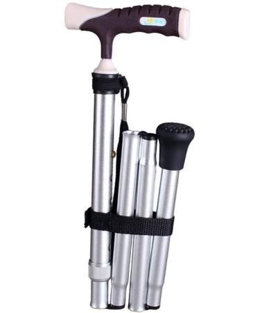 Crutch for The Elderly Folding Walking Stick for The Elderly Safe Additional Scales Height Adjustable Aluminum Ladder Crutches for The Elderly Man Woman Man W It's so Kind of You Prosperous Silver B