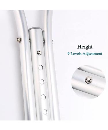LINYUES Crutches for Adults Underarm Aluminum Adult Underarm Crutches Lightweight Medical Adult Crutches for Walkingdjustable Crutches for Youth/Adults/Tall Adults Great for Travel or Work A 112132 cm - Buy Online on GoSupps.com