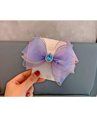 FEIFEI'S BOW Baby Girls Chiffon Diamond Crown Unicorn Hair Clip - Multi Colour Toddler Party Dress Costume Bow (Mix04) - Buy Online on GoSupps.com