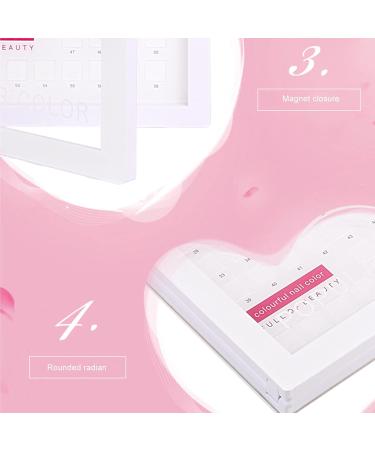 Nail Art Display Book - 58 Colors Nail Gel Color Chart for Salons | Plastic DIY Nail Polish Organizer - Buy Online on GoSupps.com