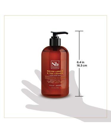 Soapbox Meyer Lemon & Tea Leaves Liquid Hand Soap - 12oz Pump Bottles (Pack of 3) | Gentle & Moisturizing Vegan Cruelty-Free Cleanser for Bathroom and Kitchen - Buy Online on GoSupps.com