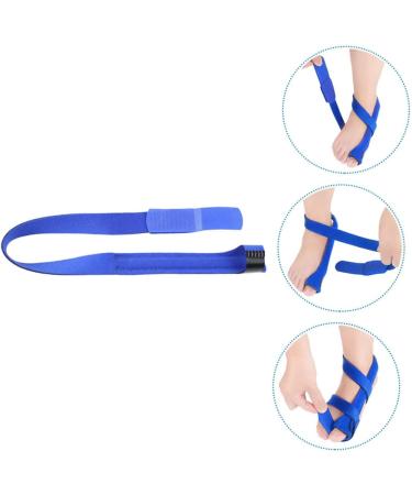 Garneck 3pcs Toe Separator Toe Corrector Stretchy Thumb Divider Blue - Set of 3 Comfortable Toe Straps for Foot Pain Relief - Buy Online on GoSupps.com