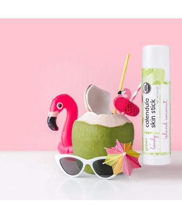 Green + Lovely Calendula Skin Stick Organic Lotion Sticks Moisturizing Balm Ointment Salve Multipurpose Hand Cream Body Bar 0.5 oz. Island Coconut (2 Tube Set) Island Coconut 0.03 Ounce (Pack of 2) - Buy Online on GoSupps.com