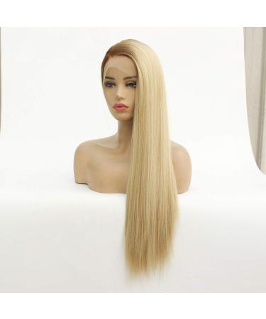 Shop Long Gold Curly Straight Brazilian Wigs for Ladies | Perfect 50s 60s 70s 80s Party Hair - Buy Online on GoSupps.com