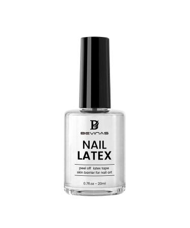 Liquid Latex for Nails 20ml/0.7OZ Protector from Nail Polish Cuticle Protector for Nail Painting Latex Nail Polish Barrier Peel Off Nail Latex 20ml