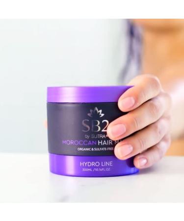 SUTRA Professional Moroccan Hair Mask - Organic Deep Conditioning Treatment - Jojoba & Vitamin E Oil - 10.14 oz - Buy Online on GoSupps.com