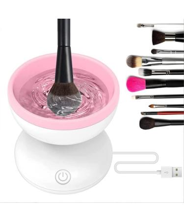 Fublazeze Electric Makeup Brush Cleaner ABS+Silicone Electric Makeup Brush Cleaner Makeup Brush Cleaner Man/Woman White