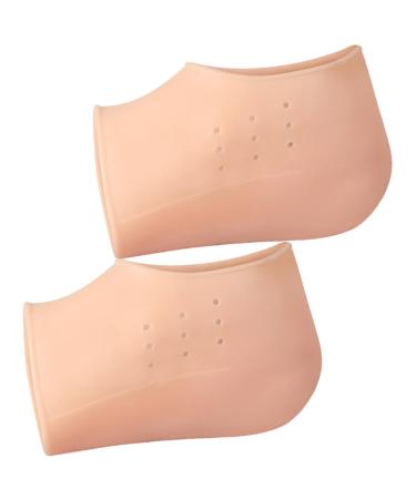 3 Pairs Inner Height Increasing Insole Heel Pads Heel Protector Pads Height Increase Pads Insole Leg Lengthen Pads Inner Heightened Sock Pad Anti-Slip Half Pads Half Shoe Lift