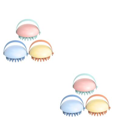 Magiclulu 6 StK Massagekamm Heusgen Multifunctional tool scalp massage Hair Care Tools Multi Tools Cleaning Brush clean shampoo comb still comb w scher massager ABS
