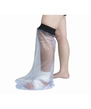 QMINKUN Waterproof Leg Cast Cover for Shower Bath-Reusable Leg Waterproof Protector Keep Cast and Bandage Dry-Adult Half leg-66cm