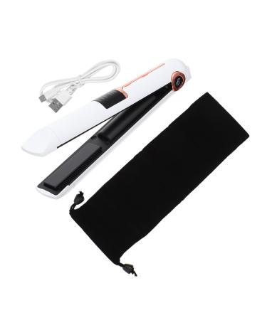 OHPHCALL Curling Iron Curly Irons for Hair Professional Cordless Hair Curler Power Tools Abs White 21X4X3.5CM White