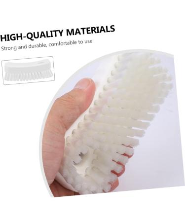 Beatifufu Nail Brush Manicure Fingernail Cleaner Nail Scrubber Shoes Cleaner Shoes Cleaning Brush Manicure Fingernail Tool Manicure for Nails Handle White Polyester Sink Cleaning Ball 11.5x5cm White - Buy Online on GoSupps.com