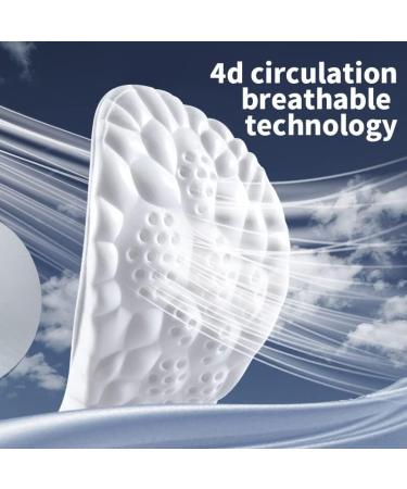 Memory Foam Orthopedic Sport Insoles - EU43-44 (270mm) | Shock-Absorbent & Breathable Cushion for Running Shoes - Buy Online on GoSupps.com
