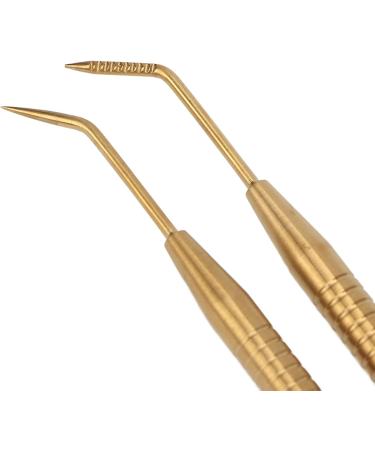 Eyelash Lift Separator Tool Comfortable Grip Tail Comb Metal Lash Lift Rods Stainless Steel for Beauty Salon (Gold) - Buy Online on GoSupps.com