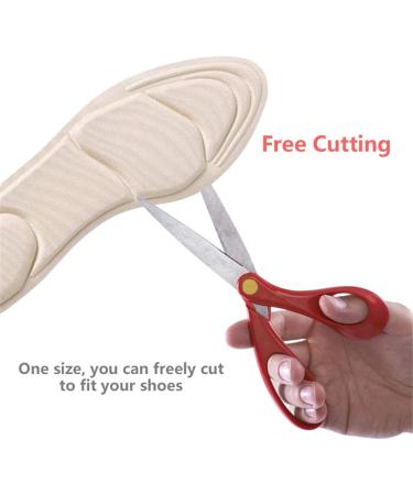 3 Pairs Heel Insoles with Grips Inserts for Women (Size 5-9) - Pain Relief & Comfort for Loose Shoes - Flesh Round Design - Buy Online on GoSupps.com
