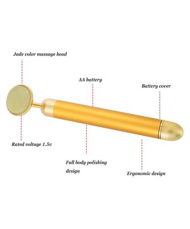 NATUDECO Electrical Facial Massage Device | Adjustable Jade Massager for Eye Fatigue & Dark Circles Relief - Buy Online on GoSupps.com