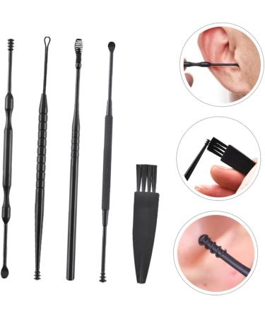Stainless Steel Earwax Removal Kit - Ear Cleaning Tools Set with Spiral Ear Pick and Ear Curette - Buy Online on GoSupps.com