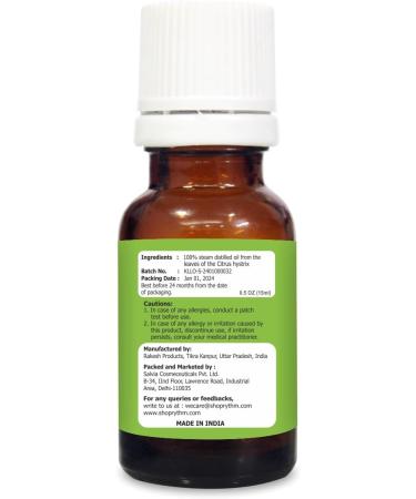 Kaffir Lime Leaf Oil (Citrus Hystrix) 100% Natural Pure Undiluted Uncut Essential Oil 15ml Kaffir Lime Leaf 15ml - Buy Online on GoSupps.com