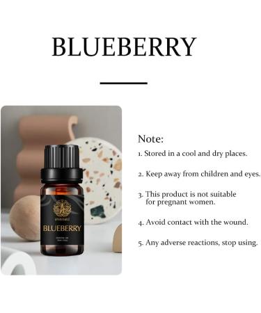Aromatherapy Blueberry Oil Essential Oil 10ml | 100% Pure Therapeutic Grade for Diffuser Humidifier Massage Skin & Hair Care - Buy Online on GoSupps.com