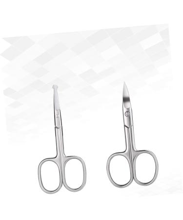 Beaupretty 2pcs Nose Hair Trimmer & Eyebrow Scissor Set - Precision Grooming Tool for Men & Women - Buy Online on GoSupps.com