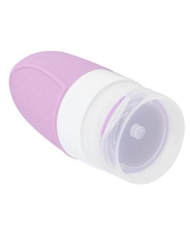 Buy Silicone Travel Bottle - Lightweight Waterproof and Easy Refill - Ideal for Cosmetics & Shampoo - 37ml Purple - Buy Online on GoSupps.com