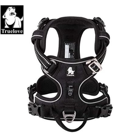 Truelove No-Pull Dog Harness - Reflective Adjustable Soft Padded Pet Vest with Handle | TLH56512 L Black - International Shipping Available - Buy Online on GoSupps.com