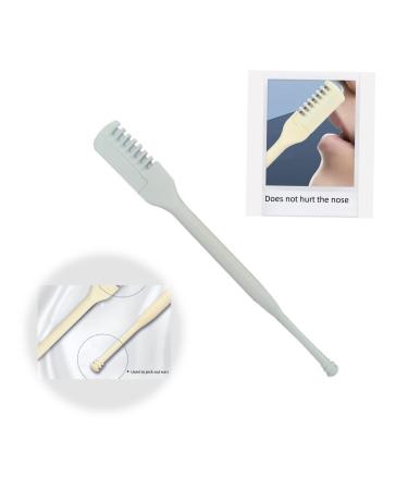 2 in 1 Manual Nose Hair Trimmer 2024 New Nose Hair Removal Tool 360 Rotating Nose Hair Trimmer Unisex (White) (3)