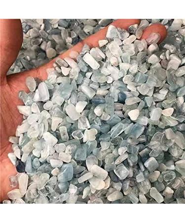 Crystal Rough Polished Minerals Gemstone Natural Quartz Crystal Chips Sky Blue Aquamarine Gravel for 100g 9-12mm - Buy Online on GoSupps.com
