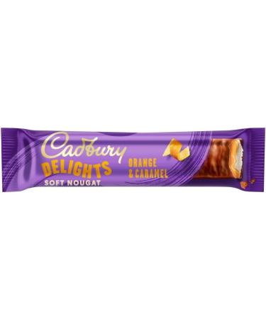 Cadbury Delights Soft Nougat Orange & Caramel Bars 5 x 22g - 110g - Buy Online on GoSupps.com